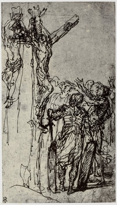 Salvator Rosa, La morte di Policrate da Philip Henry Delamotte