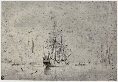Willem van der Velde, Navigazione da Philip Henry Delamotte