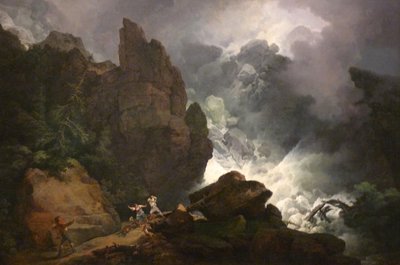 Una valanga sulle Alpi da Philip James de Loutherbourg