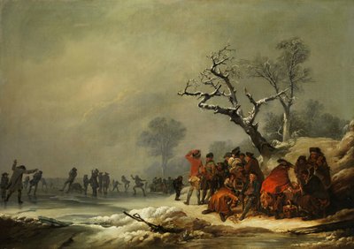 La società del riposo nel godimento invernale da Philip James de Loutherbourg