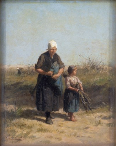Ritorno dal lavoro da Philip Lodewijk Jacob Frederick Sadee