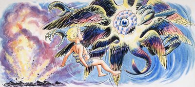 Mostro mitico, illustrazione da "I bambini dell