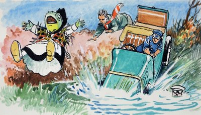 Rospo di Toad Hall (gouache su carta) da Philip Mendoza