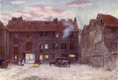 Retro del White Hart Inn, Southwark, 1884 da Philip Norman