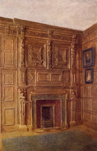 Camino e parte della stanza al numero 4 Coleman Street, 1892 da Philip Norman