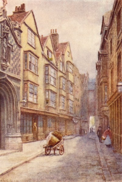 Cloth Fair, West Smithfield, guardando a ovest, 1904 da Philip Norman