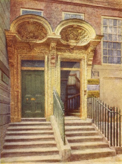 Portali dei numeri 1 e 2 Laurence Poultney Hill, 1895 da Philip Norman