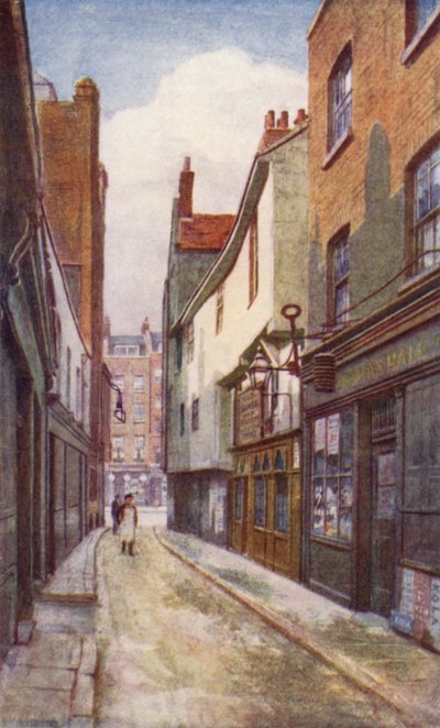 Leather Lane, guardando a sud verso Holborn, 1897 da Philip Norman