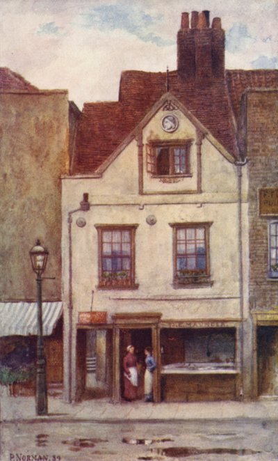Negozio di Pesce di Maunder, Cheyne Walk, 1887 da Philip Norman