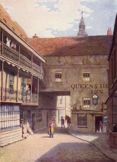 Queens Head Inn, Southwark, 1883 da Philip Norman