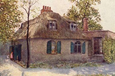 Cottage con Tetto di Paglia vicino a Paddington Green, 1895 da Philip Norman