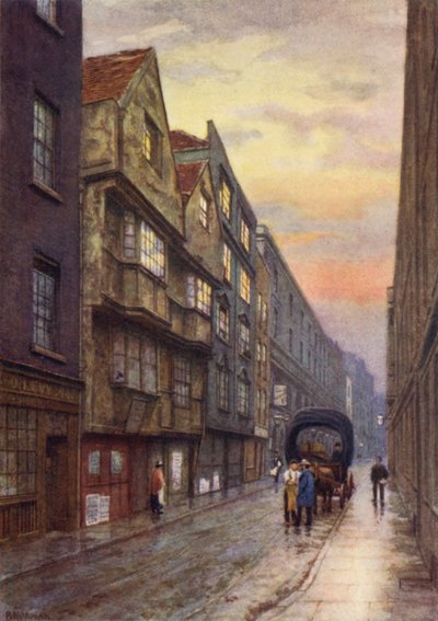 Wych Street, Strand, vista Nord-Ovest, 1901 da Philip Norman