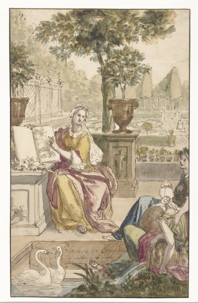 Pagina del titolo per Florilegia di Agnes Block da Philip Tidemann