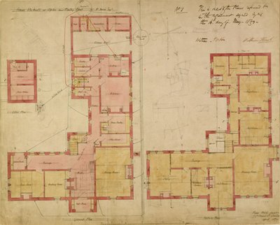 Progetti per la Red House, Bexley Heath, 1859 da Philip Webb