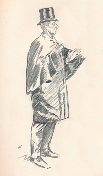 Schizzo a matita di Phil May, XIX secolo, 1903-1904 da Philip William May