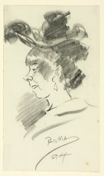 Profilo di una donna da Philip William May