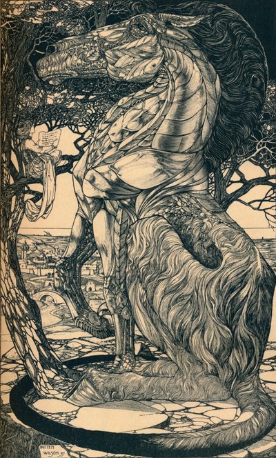 Rustum e il Simoorg, c1897 da Philip William May