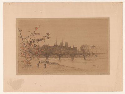 Vista su Parigi dal Pont des Arts da Philip Zilcken (signed by artist)