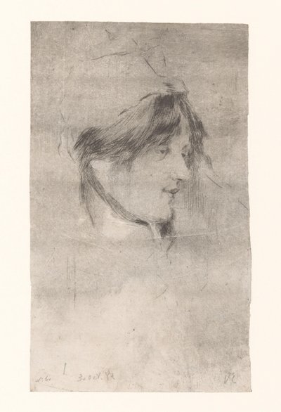 Testa di una donna da Philip Zilcken (signed by artist)