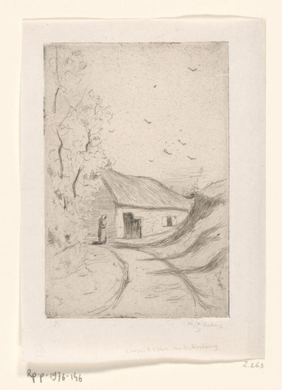 Casa su una strada di campagna da Philip Zilcken (signed by artist)