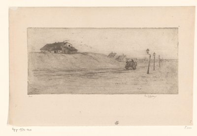 Paesaggio con case, lanterne e carro da Philip Zilcken (signed by artist)