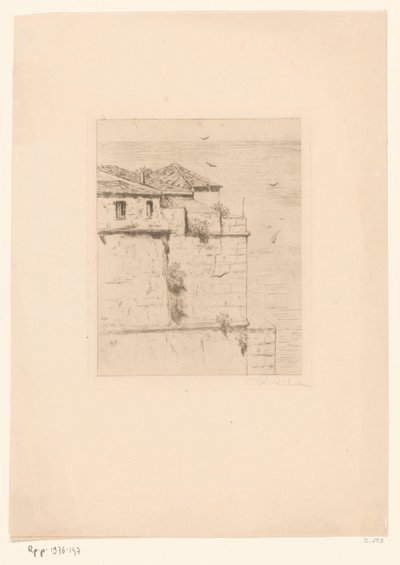 Vecchio forte turco ad Algeri da Philip Zilcken (signed by artist)