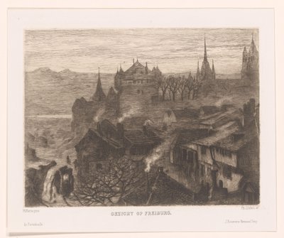 Veduta di Friburgo da Philip Zilcken