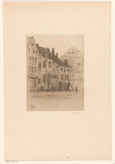 Vecchie case sulla Place Verte, a Verviers da Philip Zilcken