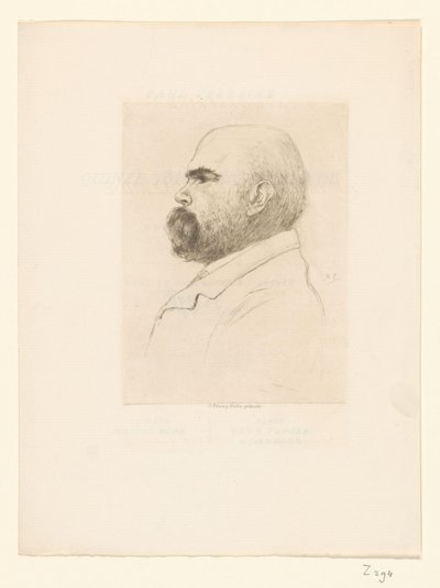 Ritratto di Paul Verlaine da Philip Zilcken