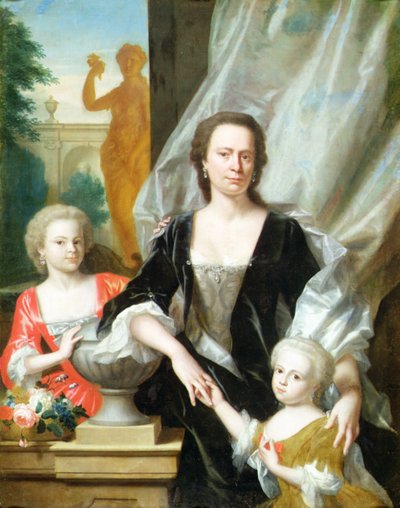 Sybilla Volkera Sighterman con le sue figlie da Philip van Dyck