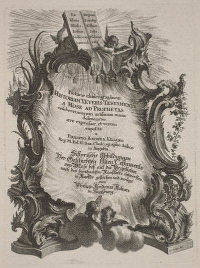 Picturae Chalcographicae Historiam Veteris et Novi Testamenti da Philipp Andreas Kilian after Various Artists, Johann Michael Wagner
