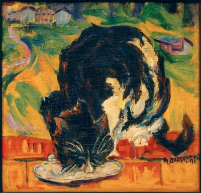Gatto che mangia da Philipp Bauknecht