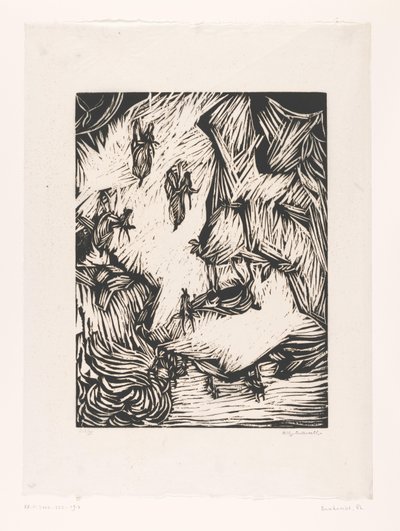 Gruppo di capre di montagna in un paesaggio roccioso da Philipp Bauknecht