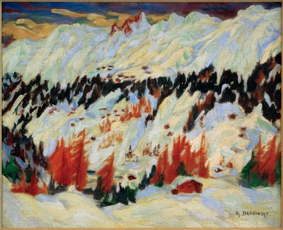 Paesaggio invernale vicino a Davos Frauenkirch da Philipp Bauknecht