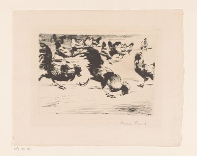 Galli e galline da Philipp Franck (signed by artist)
