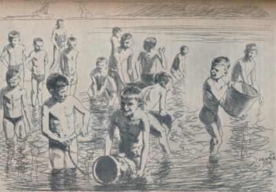 Ragazzi che fanno il bagno da Philipp Franck