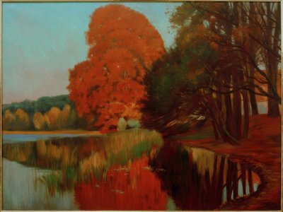 Atmosfera autunnale su un lago del Brandeburgo da Philipp Franck
