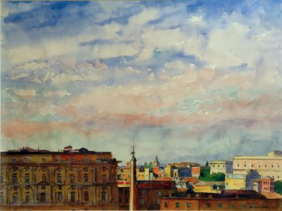 Nuvole su Roma da Philipp Franck