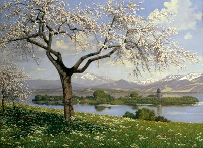 Paesaggio bavarese in primavera da Philipp Graf