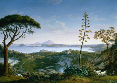 Veduta del Golfo di Pozzuoli da Solfatara da Philipp Hackert