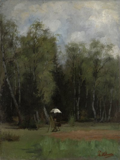 Pittore al margine del bosco da Philipp Helmer