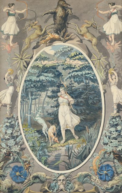 La gioia della caccia, 1808-9 da Philipp Otto Runge