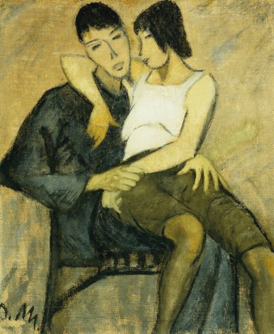Coppia seduta, c.1920 da Philipp Veit