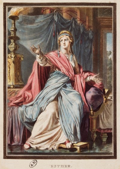 Ester, costume per Ester di Jean Racine da Philippe (after) Chery