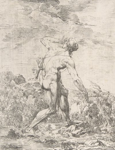 Milo di Crotone da Philippe Auguste Hennequin