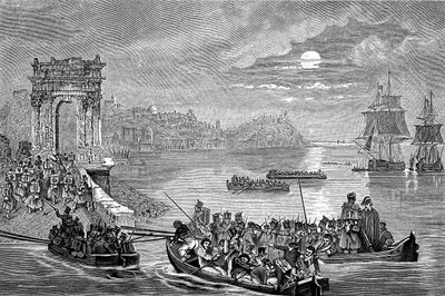 Occupazione di Ancona da parte dei francesi, Italia, 23 febbraio 1832 da Philippe Auguste Jeanron