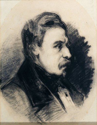 Ritratto di profilo di Godefroy Cavaignac da Philippe Auguste Jeanron