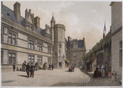 Hotel e Museo Cluny, Parigi, illustrazione da 