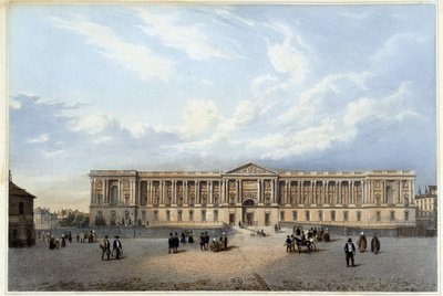 Colonnato del Louvre - in “Promenade dans Paris et ses environs” da Philippe Benoist