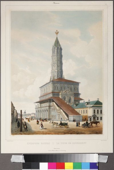 Soukoreff - La Torre Sukharev a Mosca di Benoist, Philippe (1813-1905) da Philippe Benoist